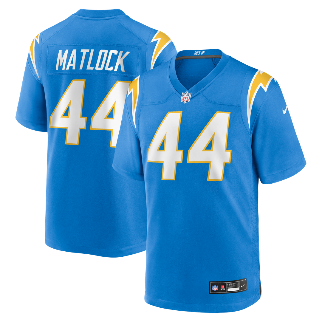 Los Angeles Chargers Scott Matlock Nike Powder Blue Game product image 1