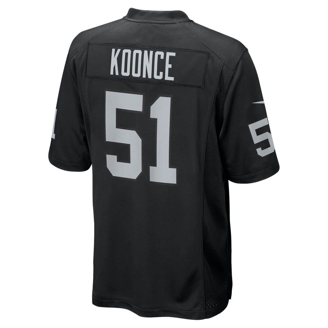 Las Vegas Raiders Malcolm Koonce Nike Black Game Jersey product image 3