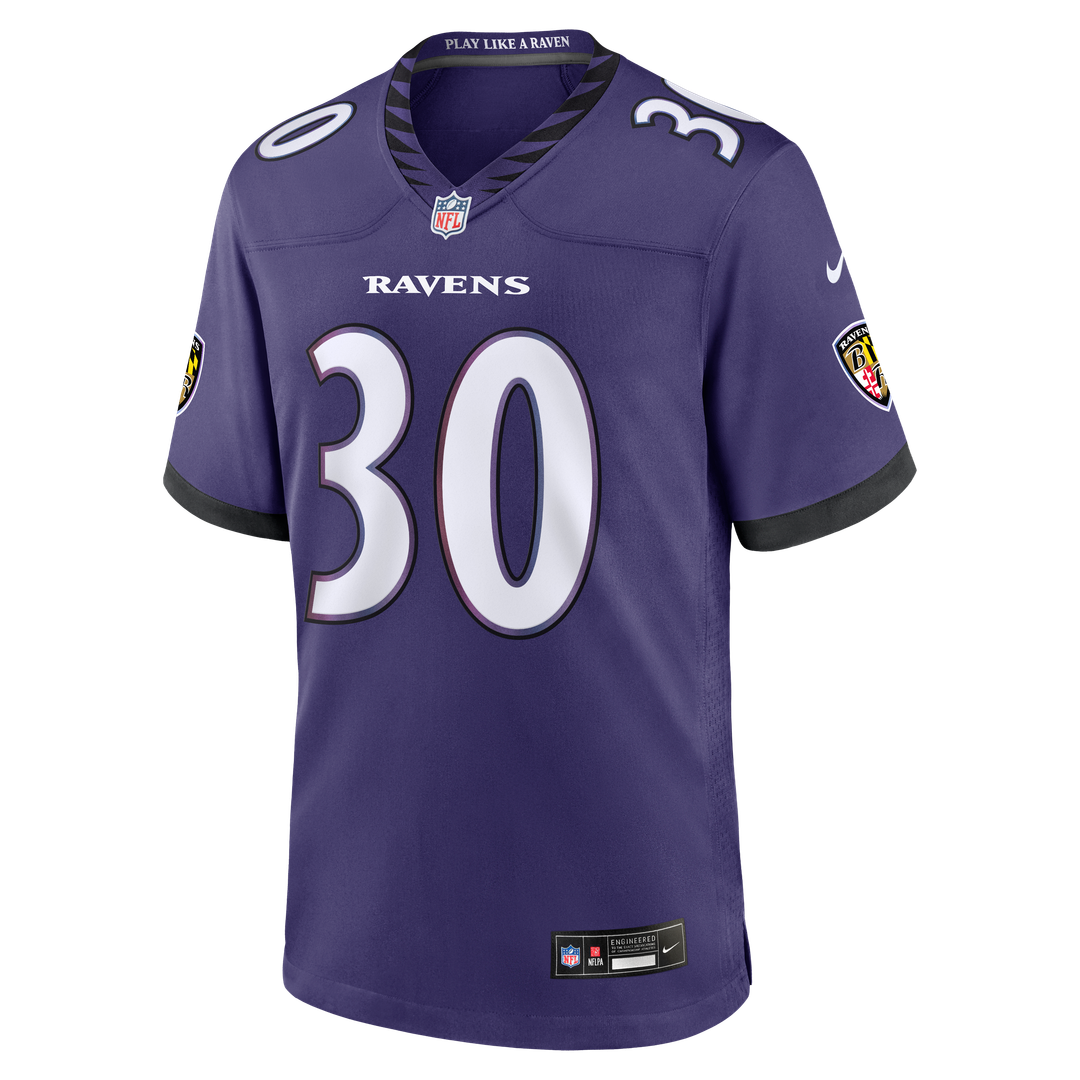 Baltimore Ravens Ryan Eckley Nike Purple Game Jersey product image 2