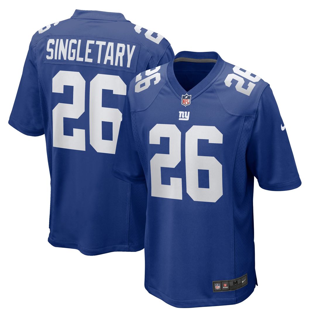 New York Giants Devin Singletary Nike Royal Game Jersey product image 1