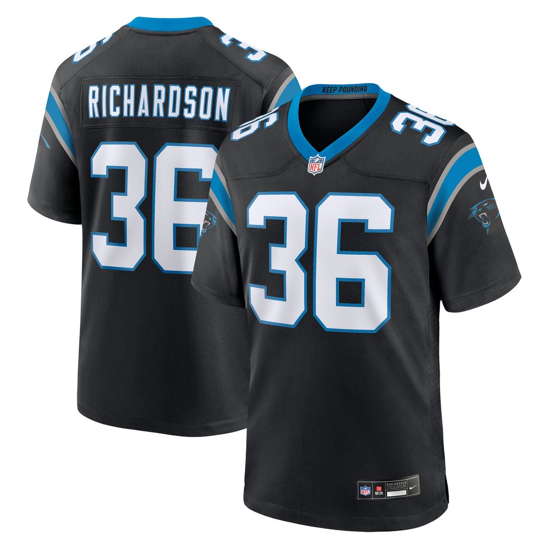 Carolina Panthers Demani Richardson Nike Black Game Jersey product image 1