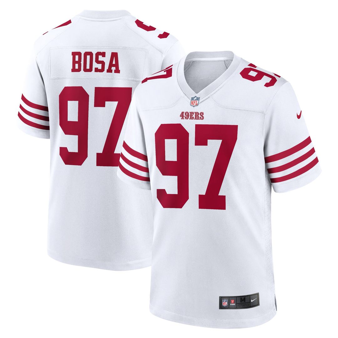 San Francisco 49ers Nick Bosa Nike White Game Jersey product image 1