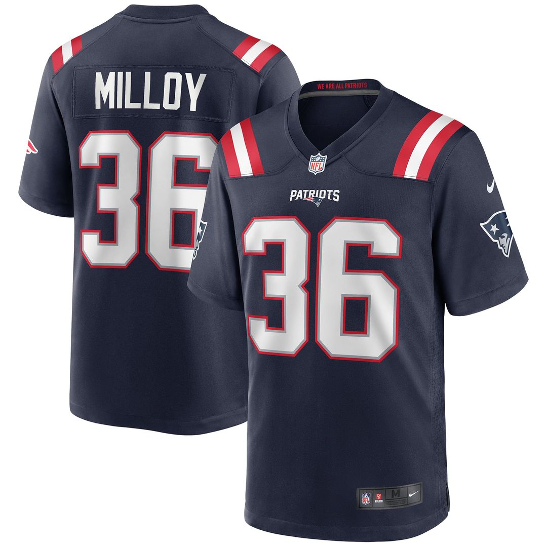 New England Patriots Lawyer Milloy Nike Navy Retired Player product image 1