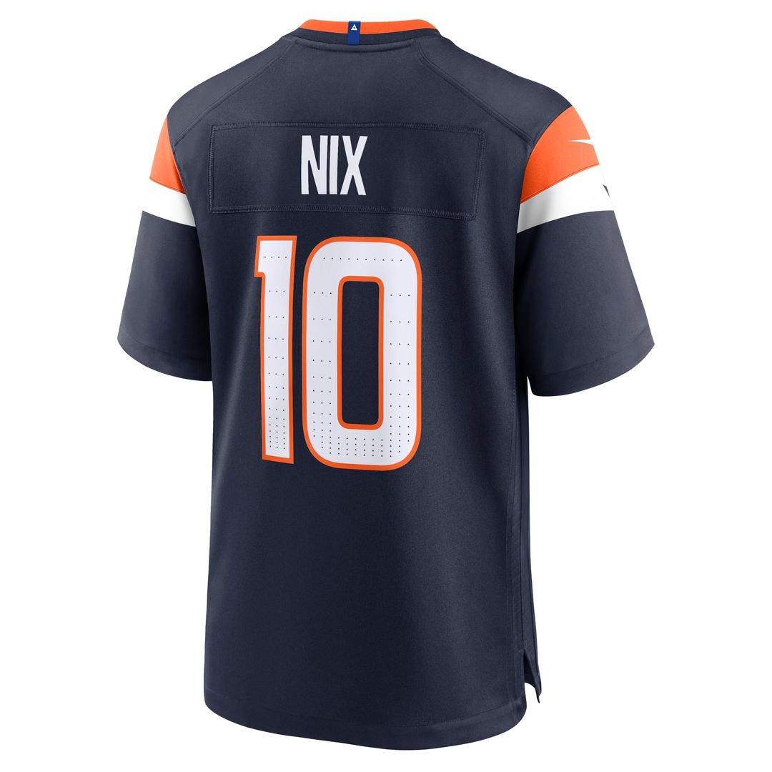 Denver Broncos Bo Nix Nike Navy Alternate Game Jersey product image 9