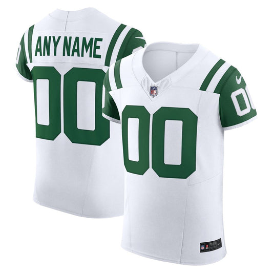 New York Jets Nike White Vapor FUSE Elite Custom Jersey product image 1