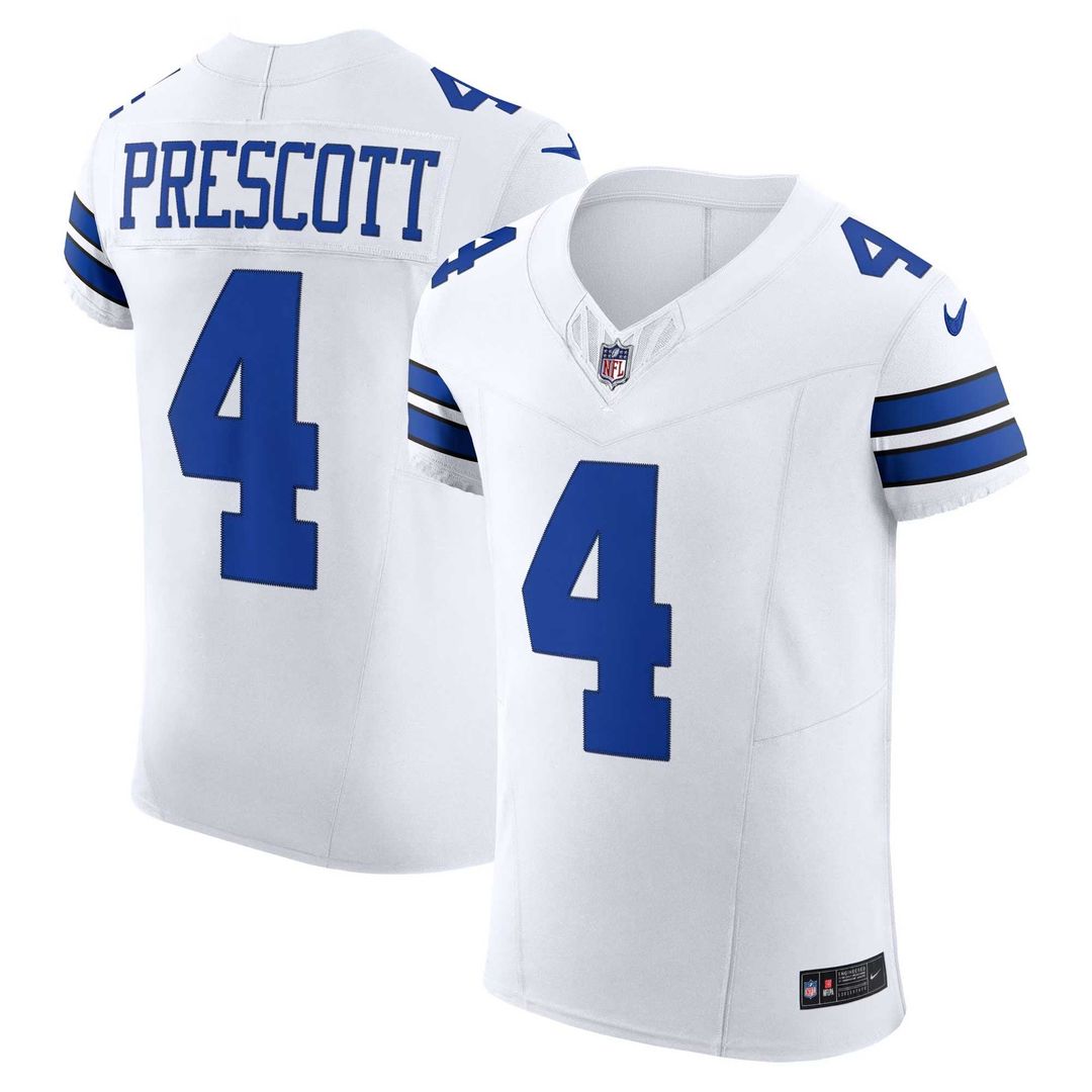 Dallas Cowboys Dak Prescott Nike White Vapor FUSE Elite product image 1
