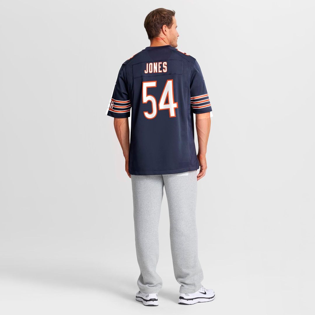 Chicago Bears Logan Jones Nike Navy Game Jersey product image 3