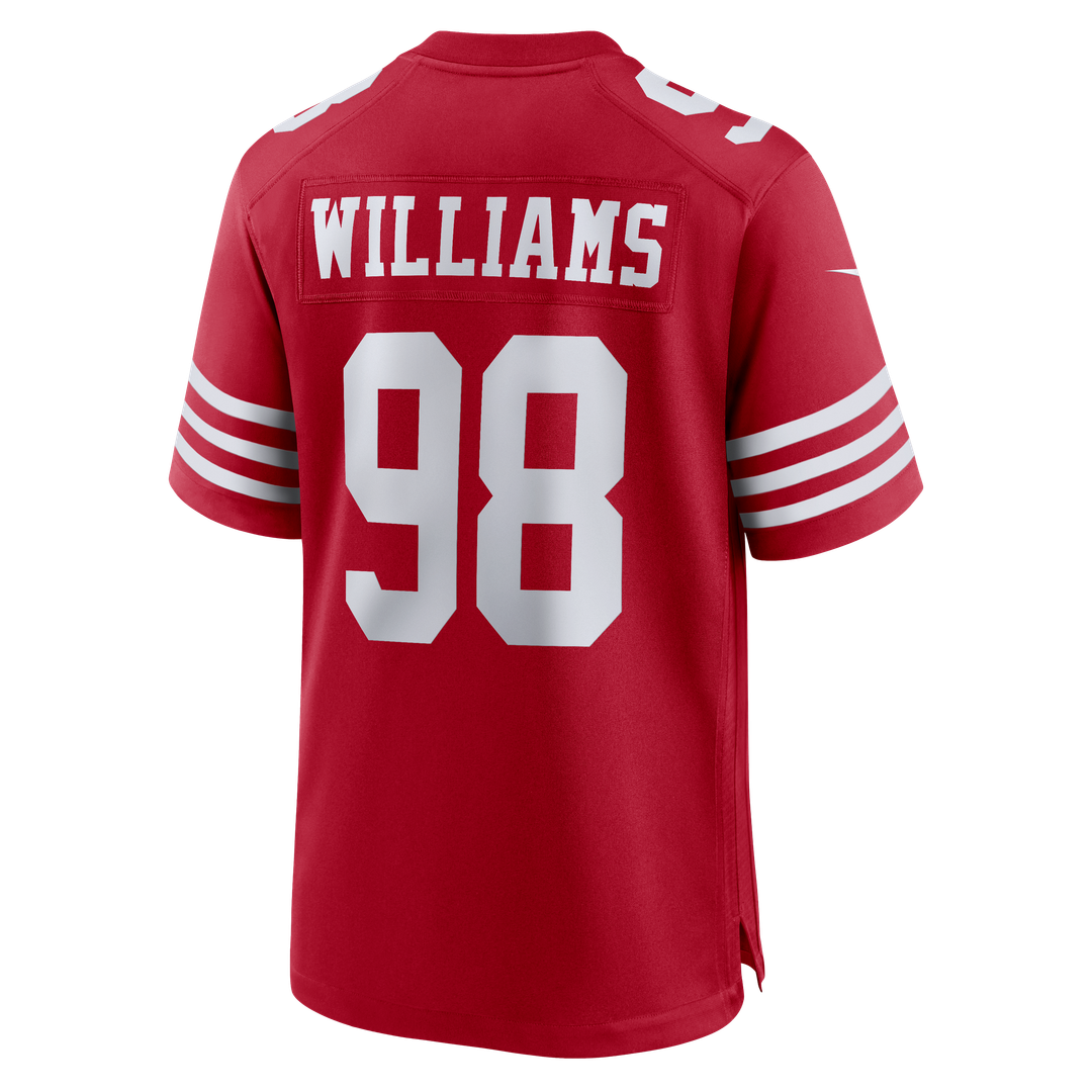 San Francisco 49ers Mykel Williams Nike Scarlet Game Jersey product image 3