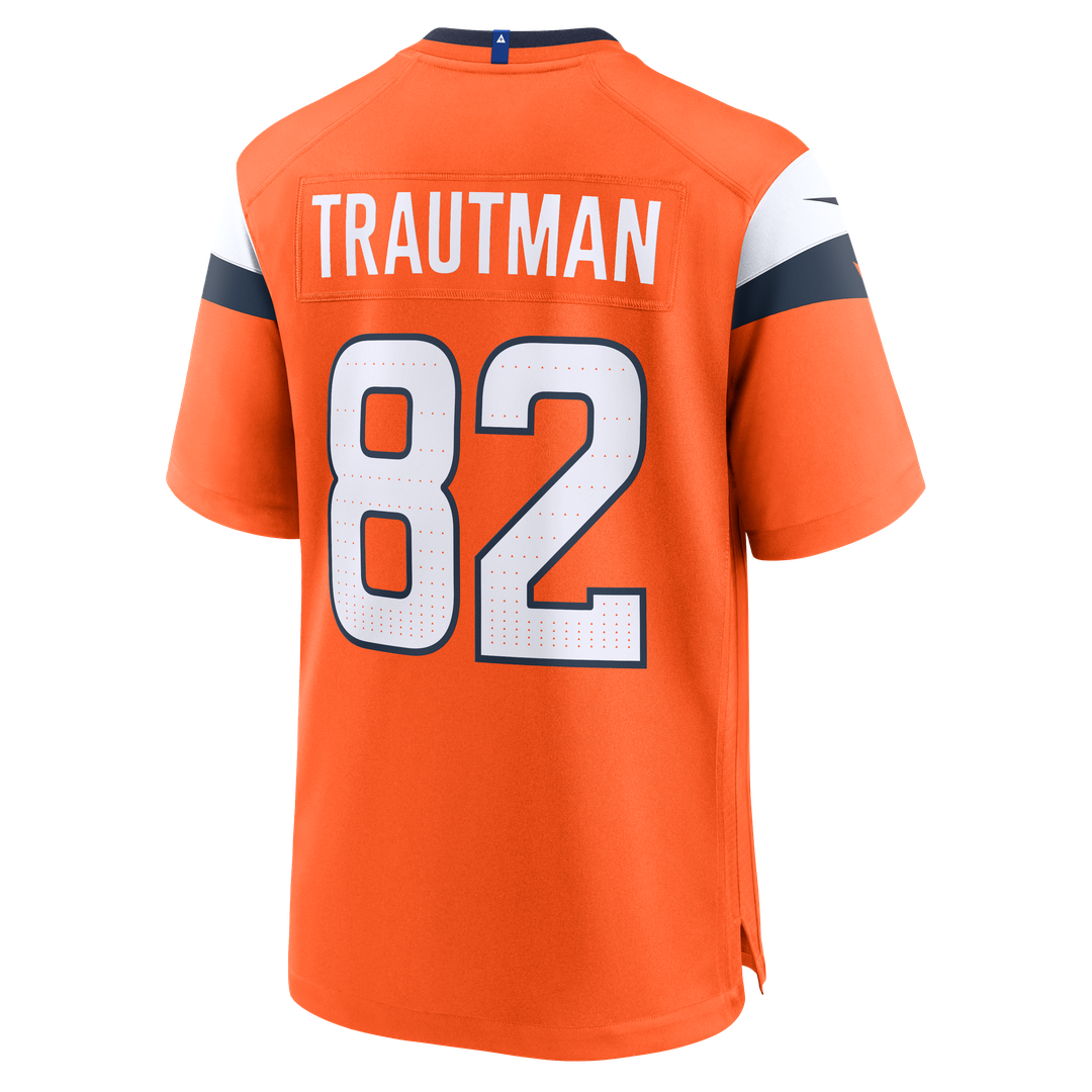 Denver Broncos Adam Trautman Nike Orange Game Jersey product image 3