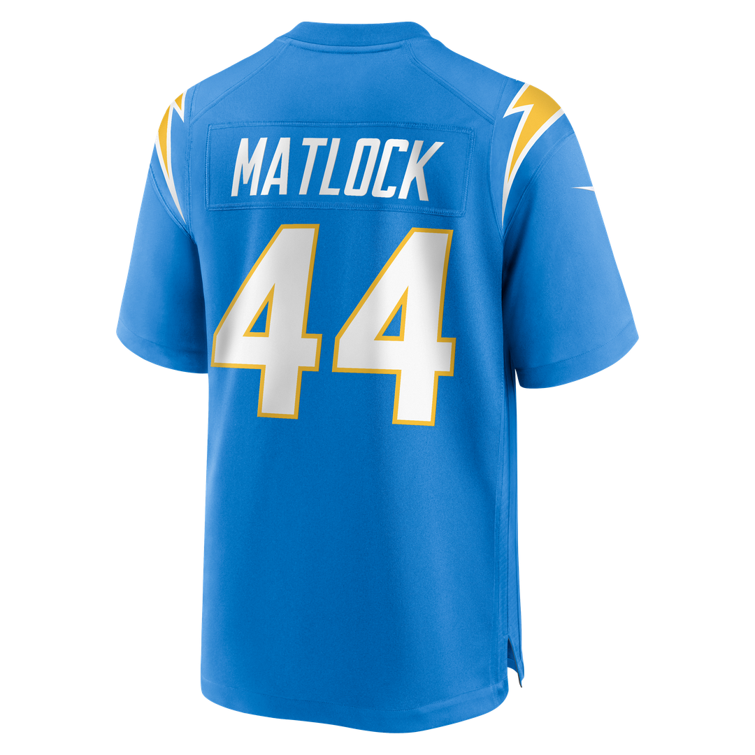 Los Angeles Chargers Scott Matlock Nike Powder Blue Game product image 3