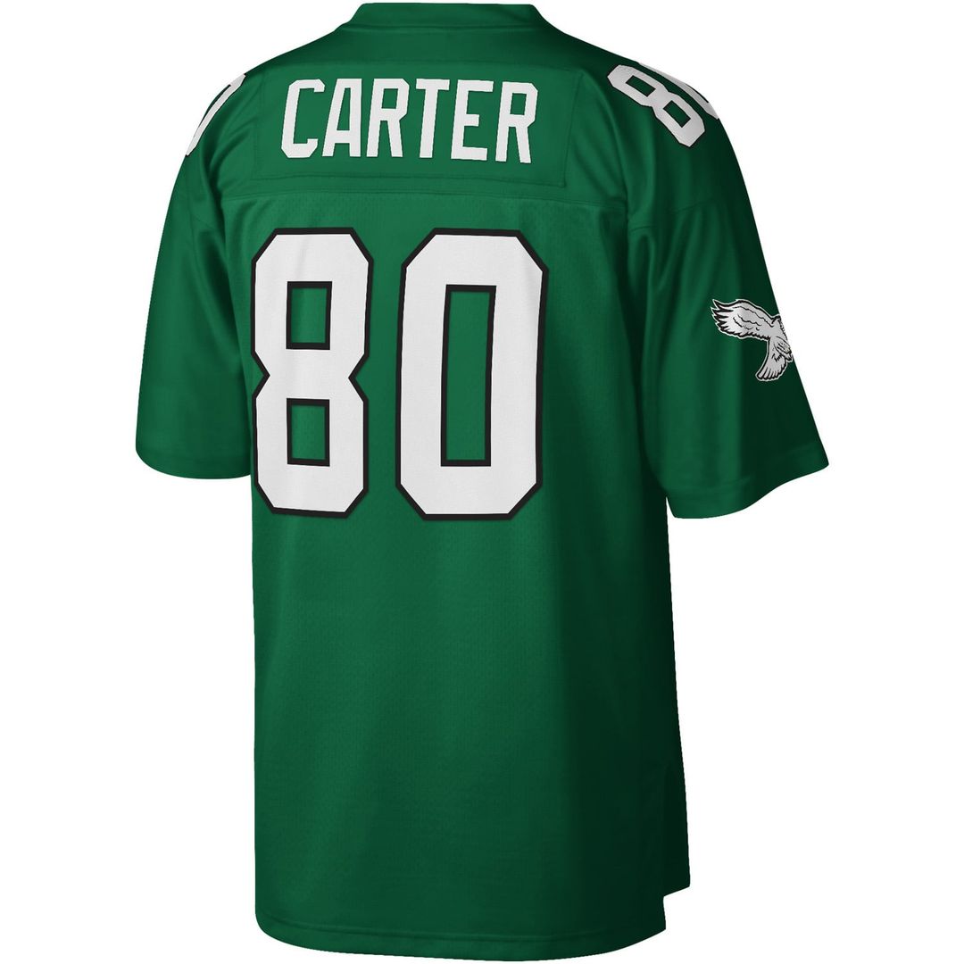 Philadelphia Eagles Cris Carter Mitchell & Ness Kelly Green product image 3
