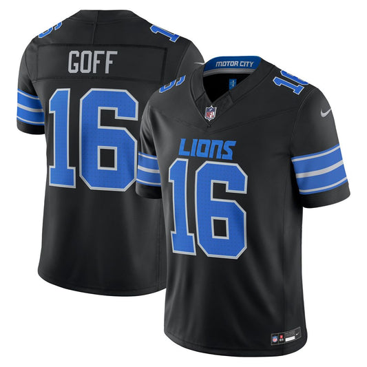 Detroit Lions Jared Goff Nike Black Alternate Vapor FUSE product image 1
