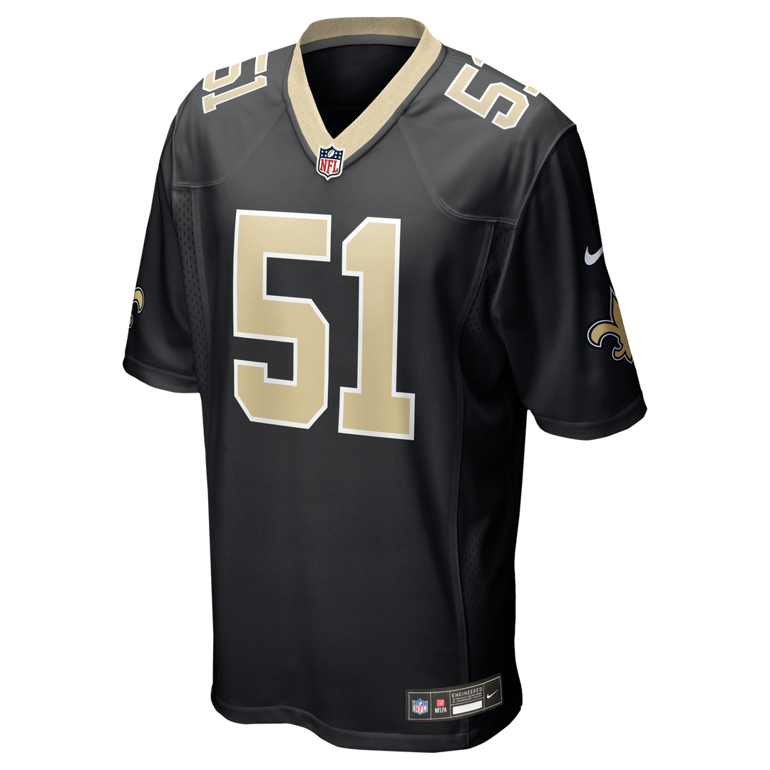 New Orleans Saints Cesar Ruiz Nike Black Game Jersey product image 2