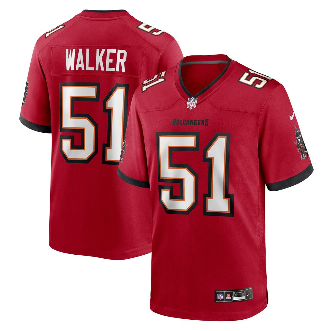 Tampa Bay Buccaneers David Walker Nike Red Game Jersey product image 1