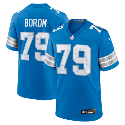 Detroit Lions Larry Borom Nike Blue Game Jersey product image 1