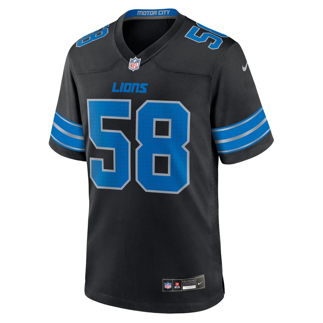Detroit Lions Penei Sewell Nike Black 2nd Alternate Game product image 2