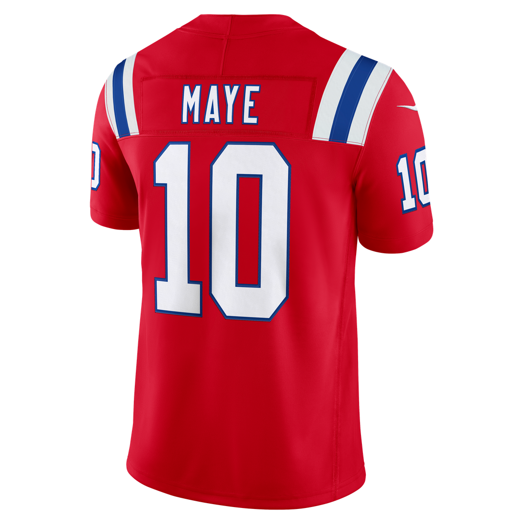 New England Patriots Drake Maye Nike Red Alternate Vapor product image 3