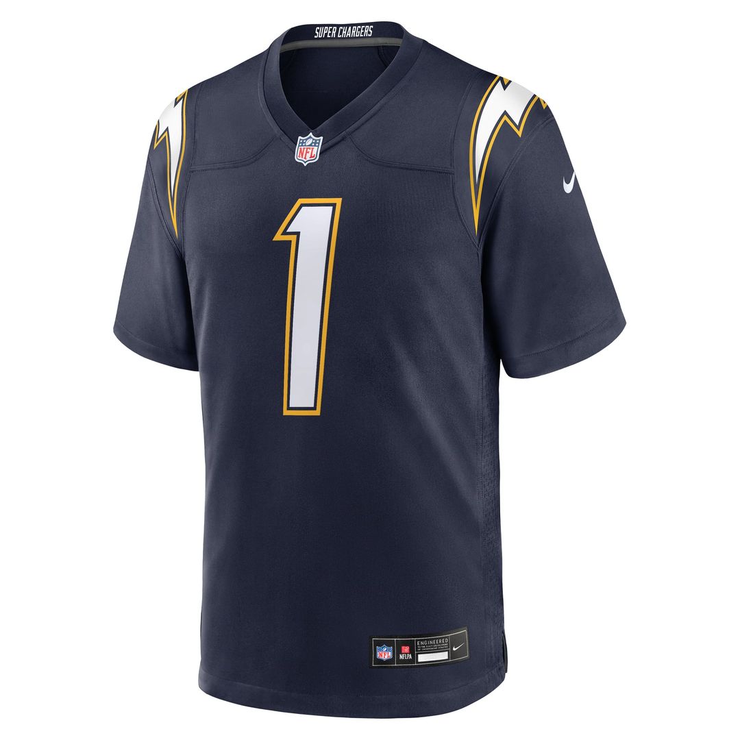 Los Angeles Chargers Quentin Johnston Nike Navy Alternate product image 5