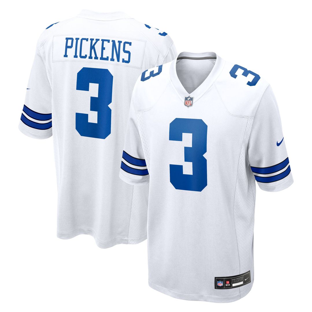 Dallas Cowboys George Pickens Nike White Game Jersey product image 1