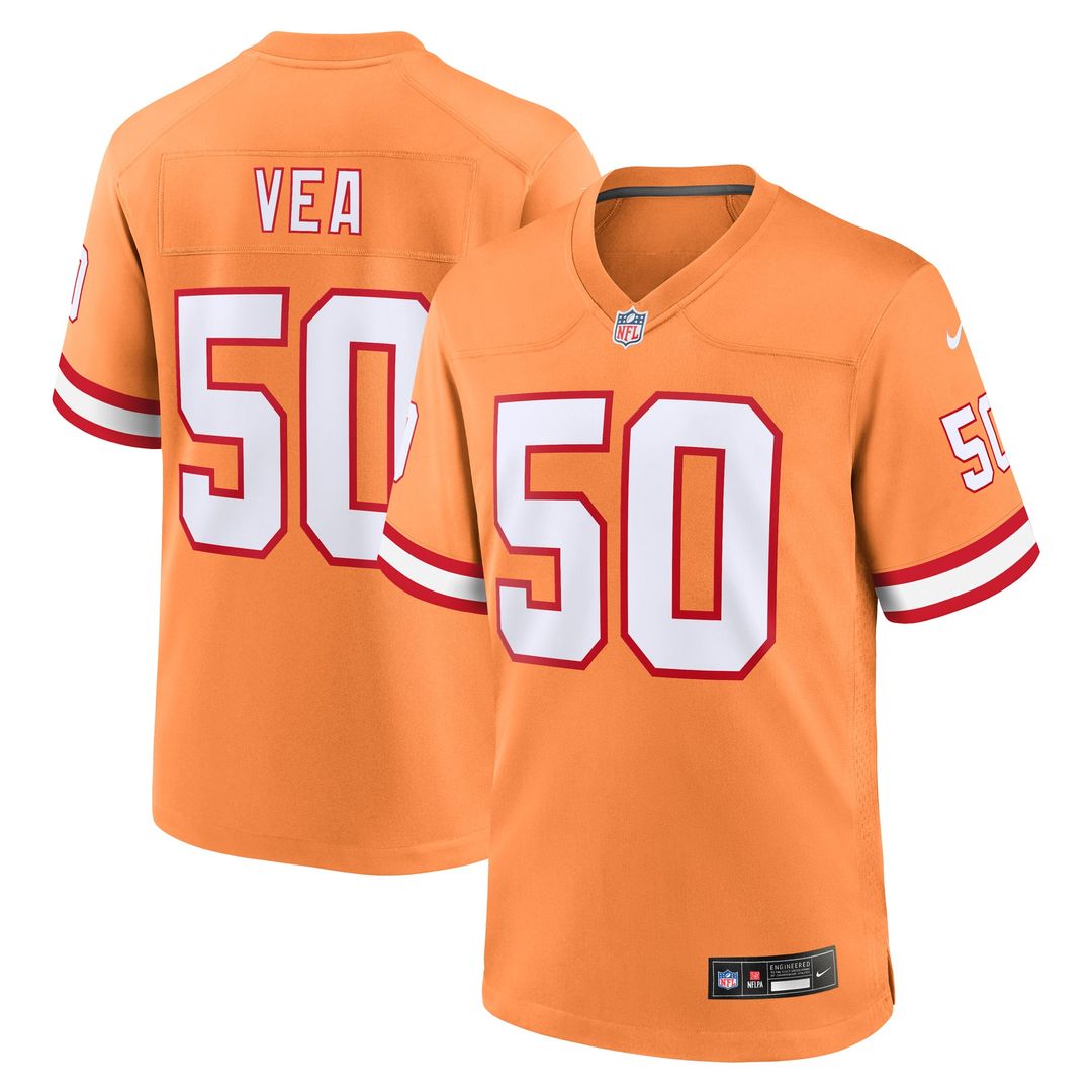 Tampa Bay Buccaneers Vita Vea Nike Orange Throwback Game product image 1