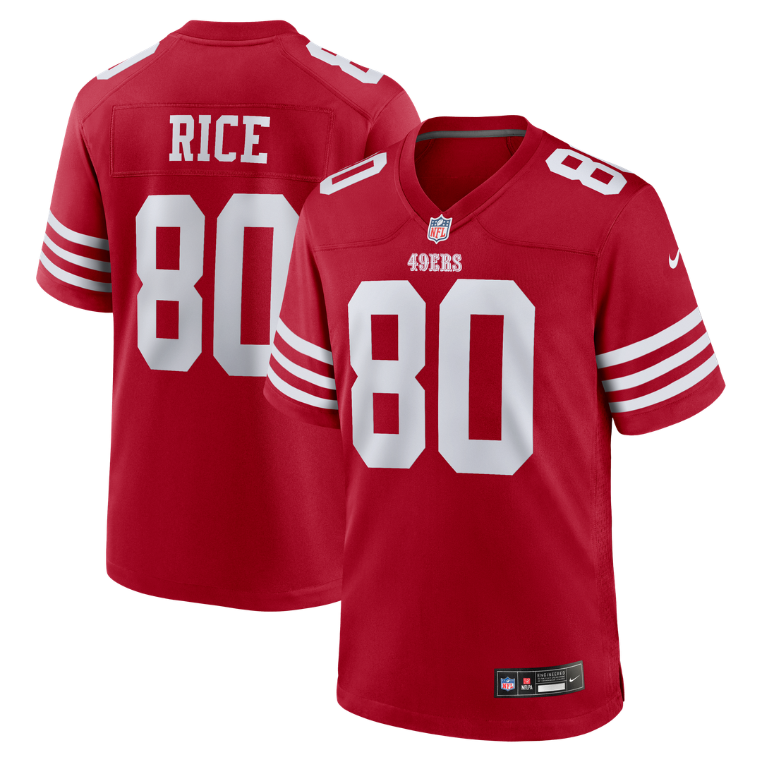 San Francisco 49ers Jerry Rice Nike Scarlet Retired Game product image 1