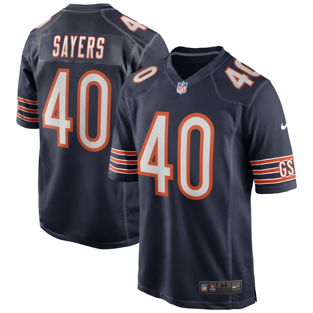 Chicago Bears Gale Sayers Nike Navy Retired Player Game product image 1