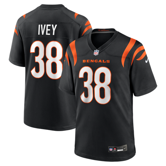Cincinnati Bengals DJ Ivey Nike Black Game Jersey product image 1