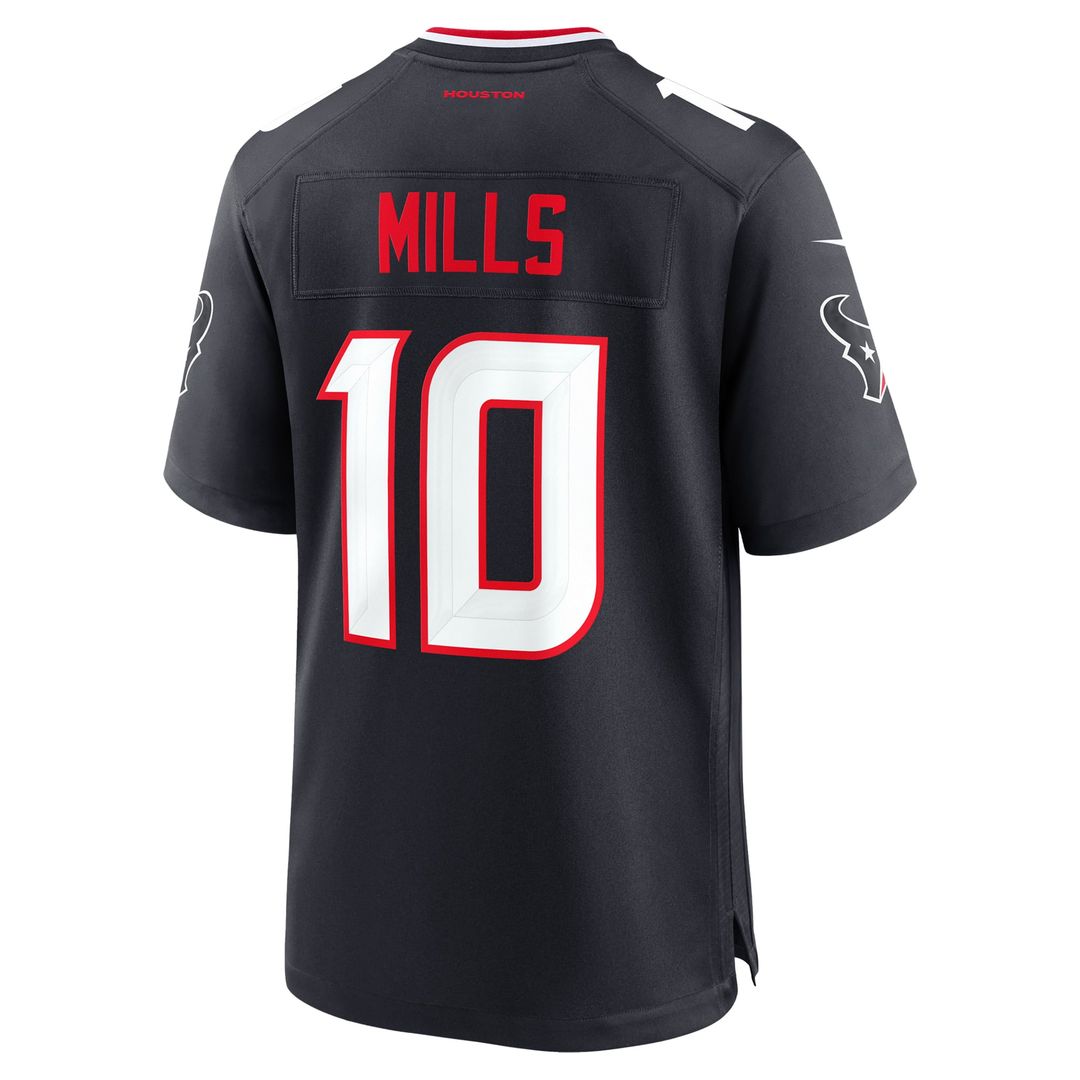 Houston Texans Davis Mills Nike Navy Game Jersey product image 3