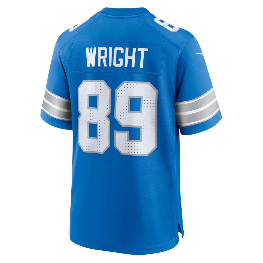 Detroit Lions Brock Wright Nike Blue Game Jersey product image 3