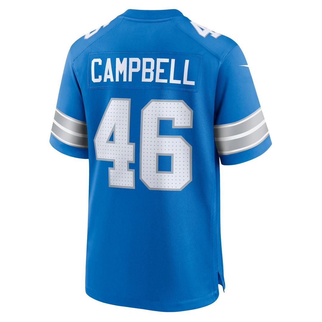Detroit Lions Jack Campbell Nike Blue Game Jersey product image 3