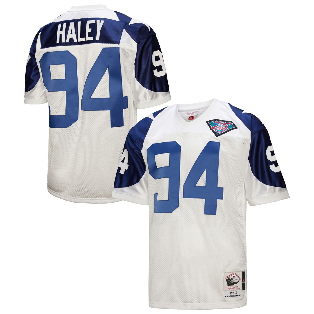Dallas Cowboys 1994 Charles Haley Mitchell & Ness White product image 1