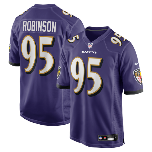 Baltimore Ravens Tavius Robinson Nike Purple Game Jersey product image 1