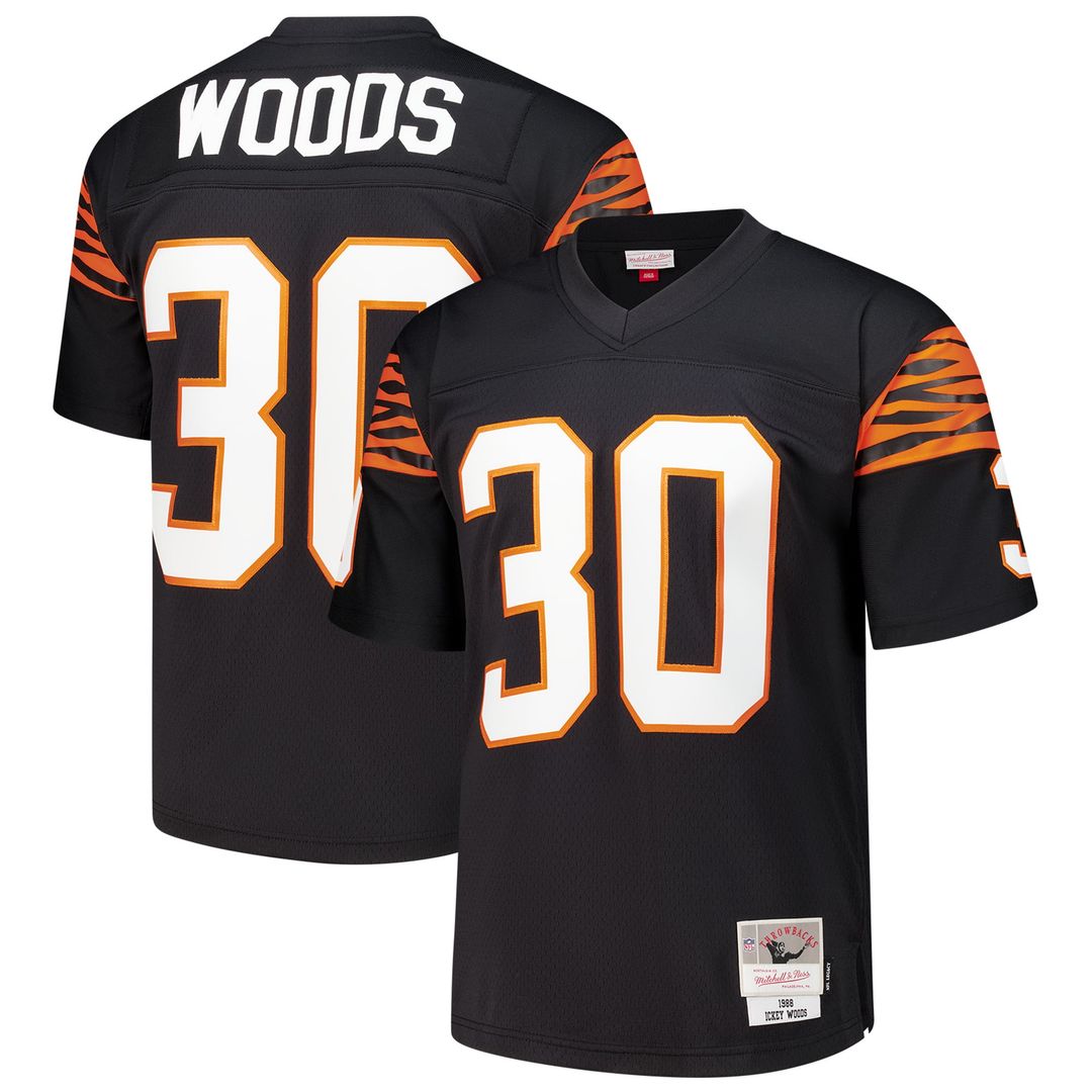 Cincinnati Bengals Ickey Woods Mitchell & Ness Black 1988 product image 1