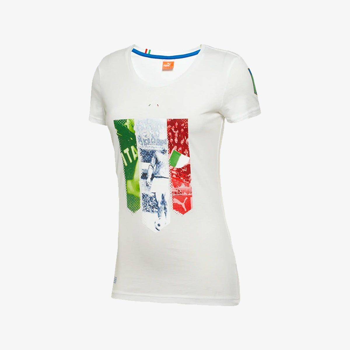 FIGC Italia Graphic T-Shirt 2014 - White for Women product image 1, provided for visual reference and product detail review