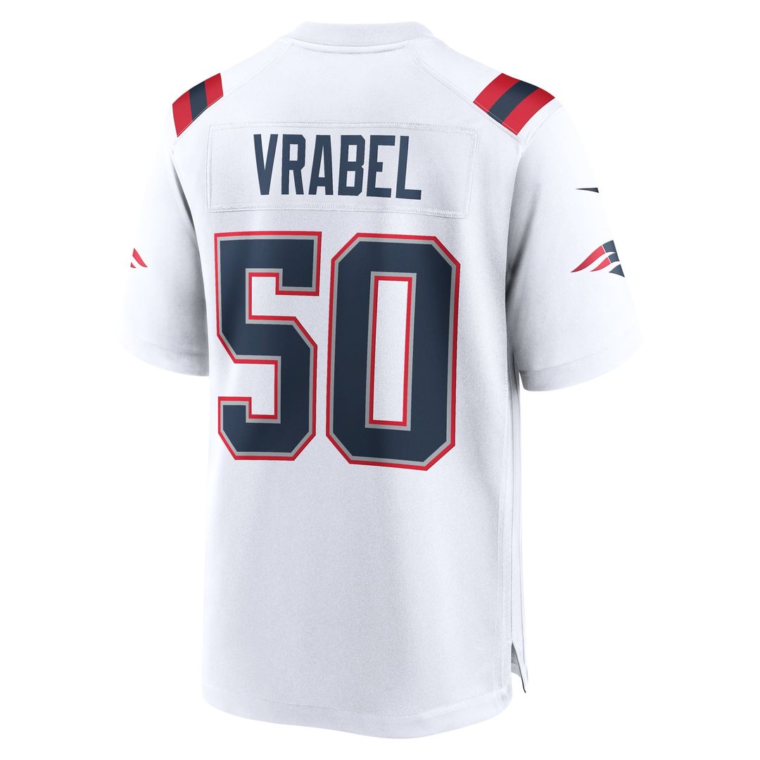 New England Patriots Mike Vrabel Nike White Retired Game product image 6