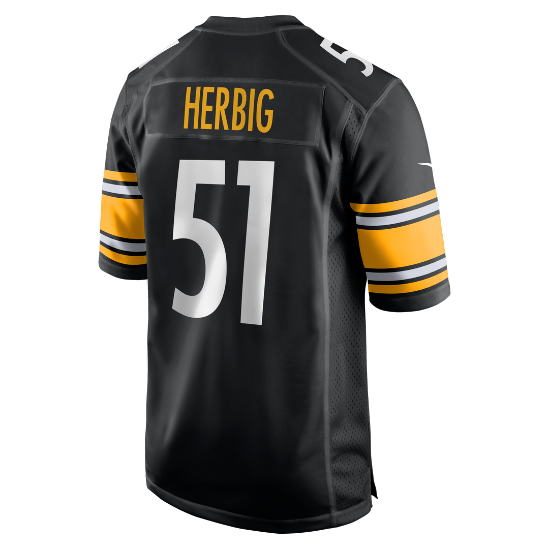 Pittsburgh Steelers Nick Herbig Nike Black Game Jersey product image 3