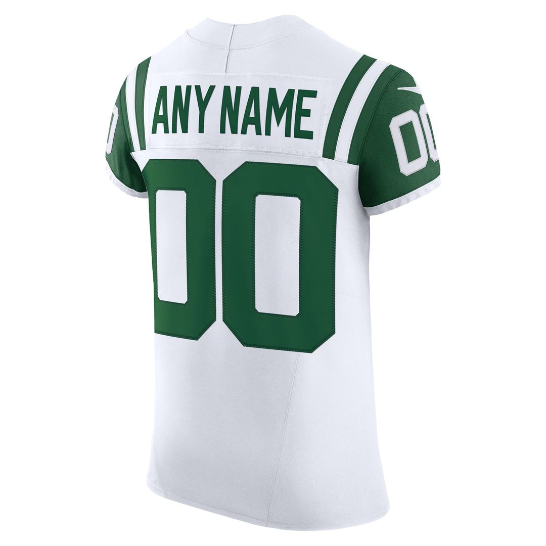 New York Jets Nike White Vapor FUSE Elite Custom Jersey product image 3