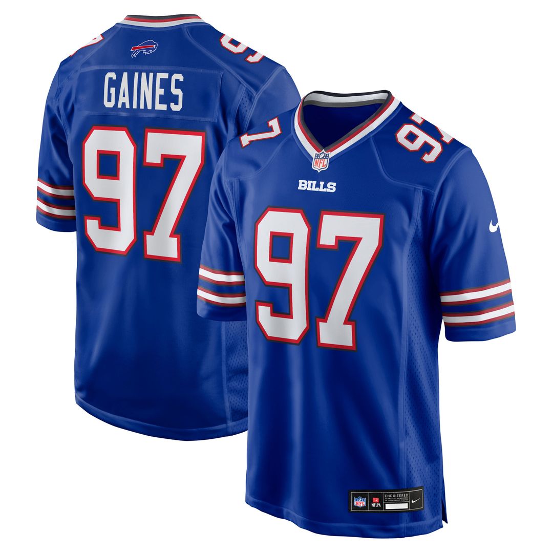 Buffalo Bills Greg Gaines Nike Royal Game Jersey product image 1