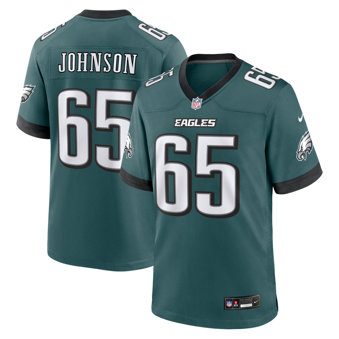 Philadelphia Eagles Lane Johnson Nike Midnight Green Game product image 1