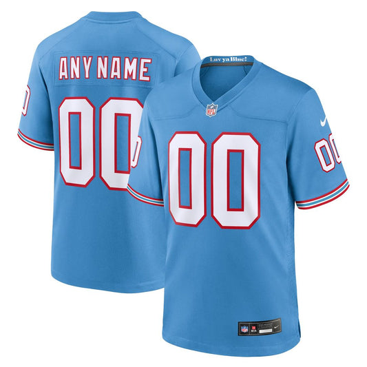 Tennessee Titans Nike Light Blue Oilers Throwback Custom product image 1