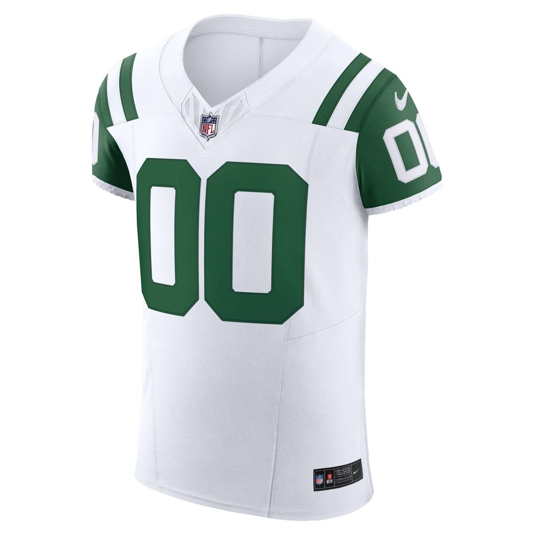 New York Jets Nike White Vapor FUSE Elite Custom Jersey product image 2