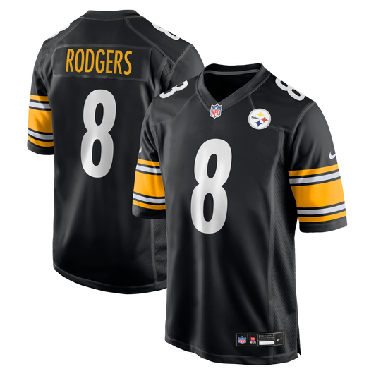 Pittsburgh Steelers Aaron Rodgers Nike Black Game Jersey product image 1