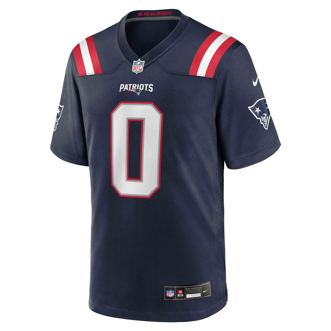 New England Patriots Christian Gonzalez Nike White Game product image 28
