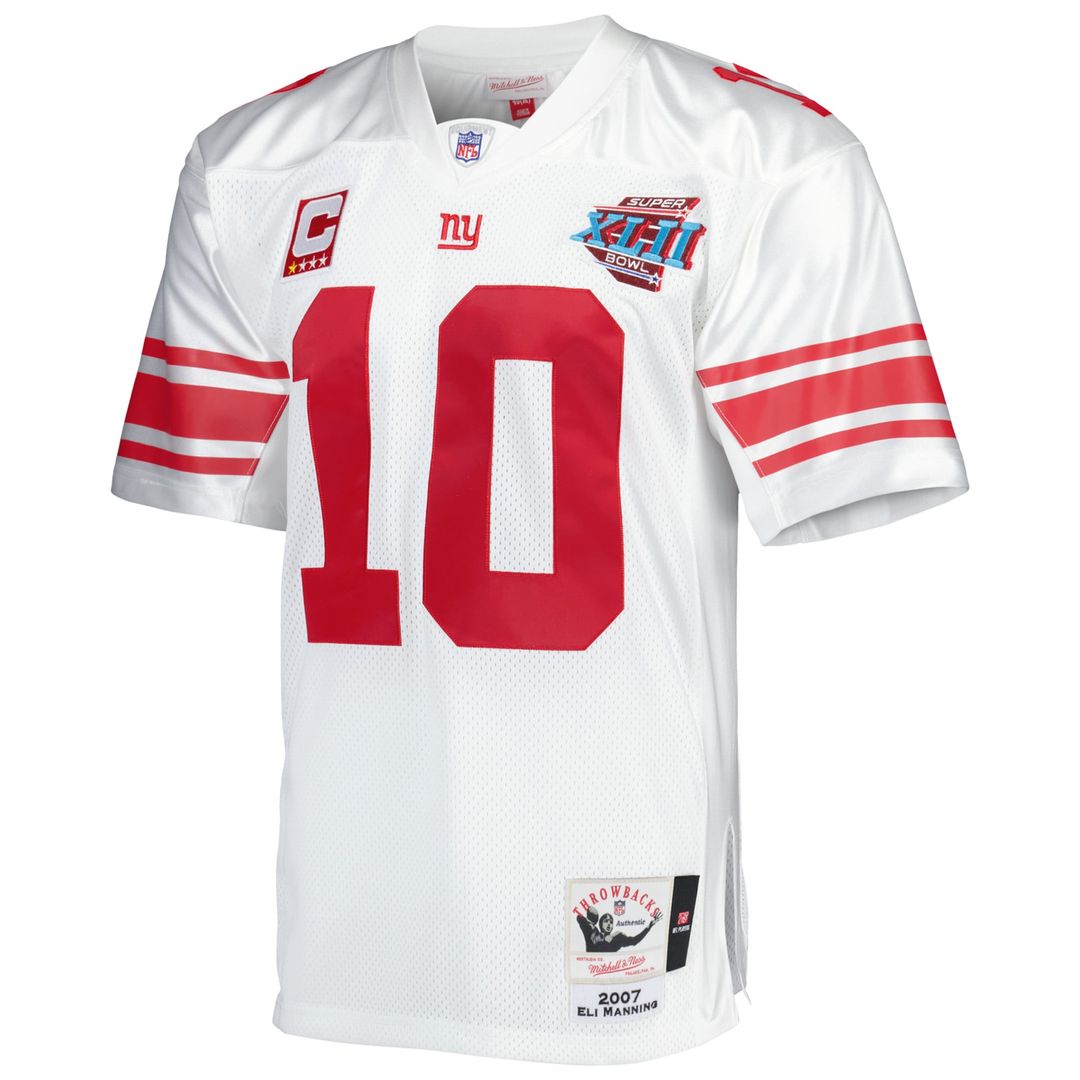 New York Giants 2007 Eli Manning Mitchell & Ness White product image 2