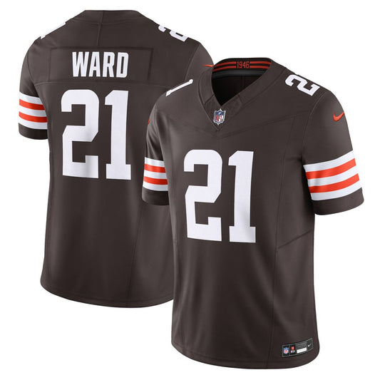 Cleveland Browns Denzel Ward Nike Brown Vapor FUSE Limited product image 1