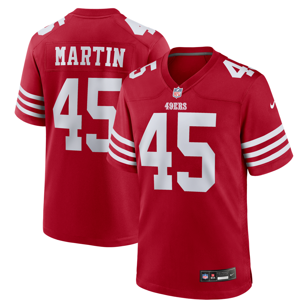 San Francisco 49ers Nick Martin Nike Scarlet Game Jersey product image 1