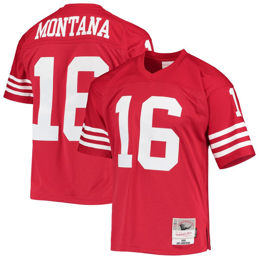 San Francisco 49ers Joe Montana Mitchell & Ness Scarlet product image 1