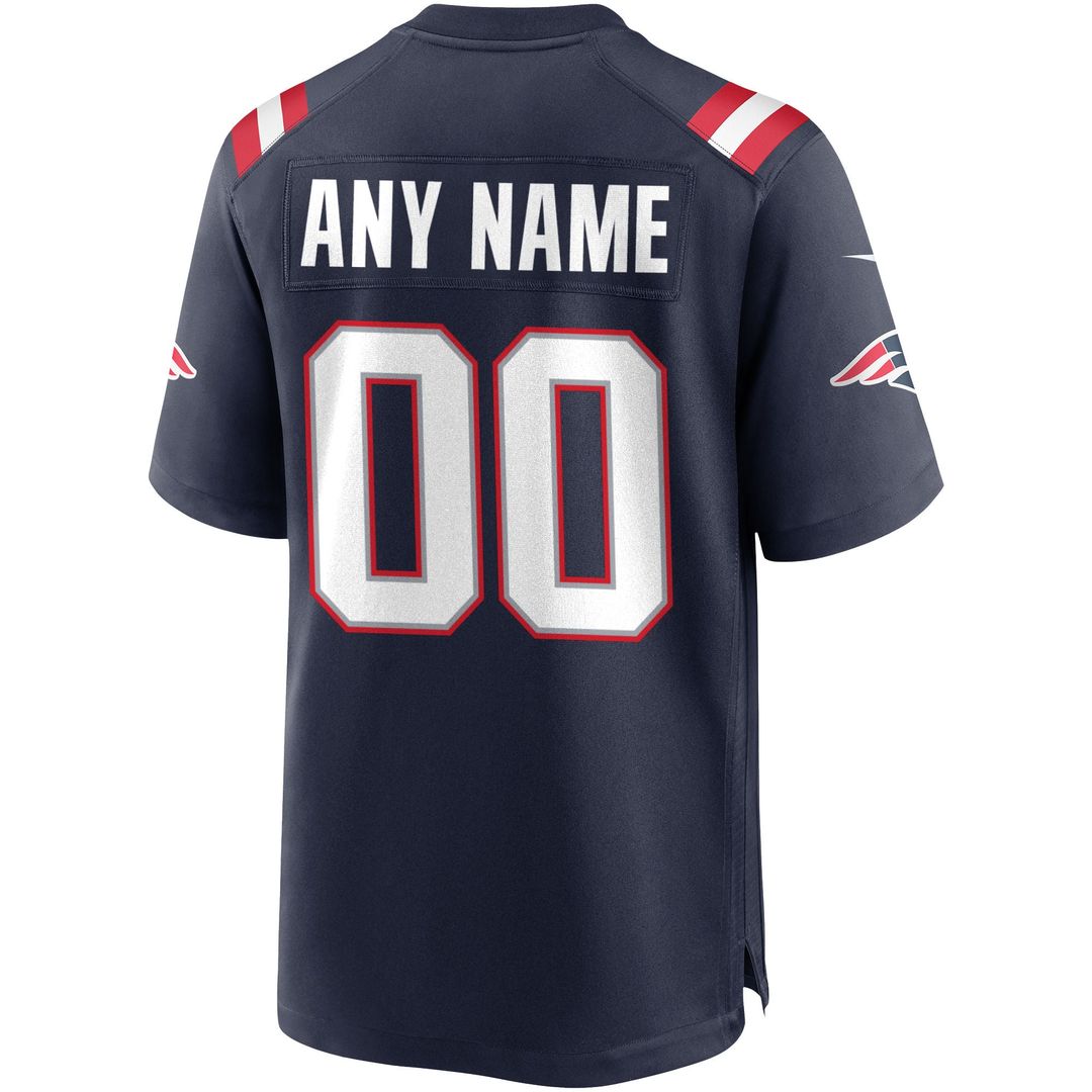 Nike New England Patriots Navy Custom Jersey product image 2