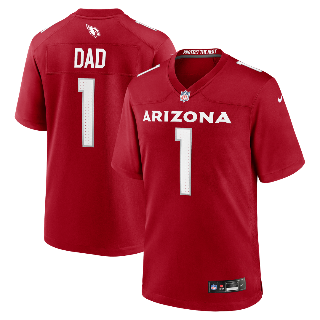 Arizona Cardinals Number 1 Dad Nike Cardinal Game Jersey product image 1