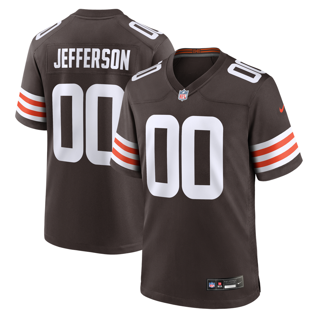 Cleveland Browns Justin Jefferson Nike Brown Game Jersey product image 1